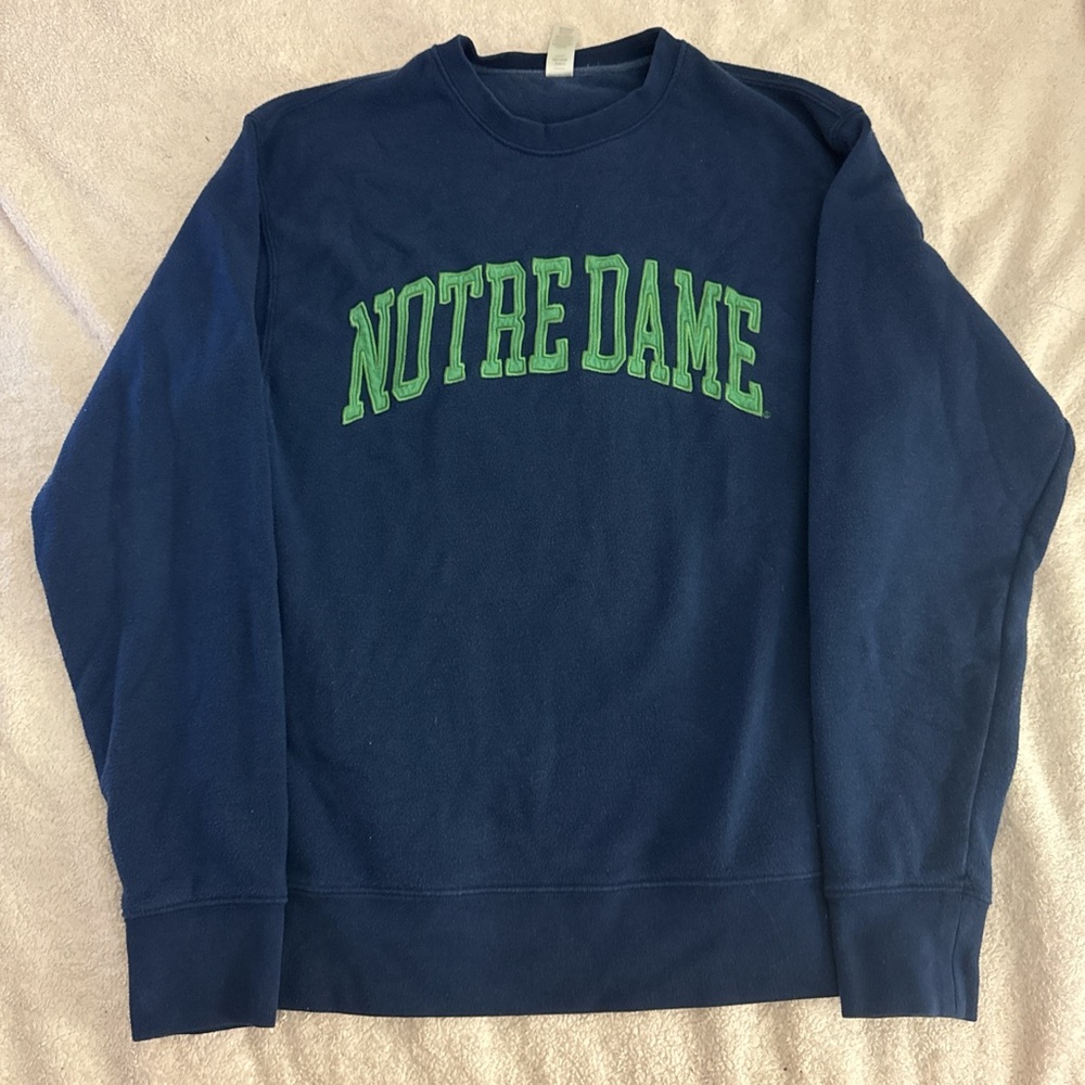 Notre Dame Men's Crewneck Sweater - Navy Blue